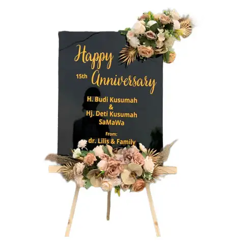 Papan Bunga Akrilik Selebar